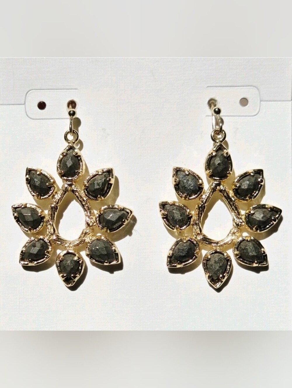 Rare Kendra Scott Pyrite Sari Earrings